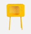 Yellow Metal Side Table in Yellow Colour