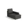 Apollo Sofa (Colour : Steel, Cushion : Hard, Back Type : High Back, Seating Capacity : Right Aligned 3 Seater + Right Aligned Chaise + Ottoman)