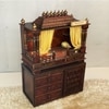 D'Dass White Mdf and Sheesham  Wall Hanging Wooden Temple For Pooja