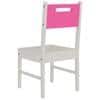 Celestia Kids Study Set with Desk Bookshelf and Wooden Chair in Barbie Pink Colour