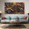 The Castle Decor Vintage Multicolour Wall Art Set of 5 Digital Painting 27x48 Inch