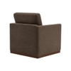Bobby Boucle Fabric Lounge Chair in Brown Colour