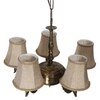 Devansh Gold Wall Mounted Lamp With Off-White Cotton Shade