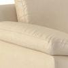 Esquel 3 Seater Leatherette Sofa in Cream Colour