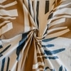 Multicolor Abstract 210 TC Mix Cotton Flat Single Bed Size Bedsheet With 2 Pillow Cover From Threads