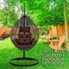 Premium Egg Single Seater Liner Swing Chair Brown