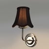 Devansh Steel  Wall Mounted Lamp With Cotton Off Black Shade