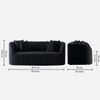 Baiwang Fabric Sofa (Black)