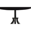 Makenna Black cotton Table lamp with Iron Base
