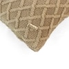 Crest Khaki Decorative Cushion Cover 12X20 Inches