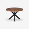 Vervella Shine Solid Wood 4 Seater Dining Table in Brown Finish