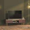 Keoni Solid Wood Free Standing TV Unit in Claret Mahogany Finish