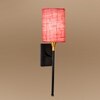 Devansh Metal Electric Wall Light in Black Colour with Pink Shade Count of 1 Light