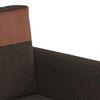Hugo 3 Seater Fabric Sofa (Cedar Brown)