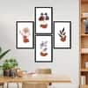 The Castle Decor Boho Abstract Botanical Wall Art Set of 4 Design 4 11x17 Inch