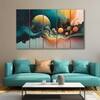 The Castle Decor Abstract Art Multiple Frame Wall Art Design 1 27x48 Inch