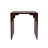 Taj Bedside Solid Wood Table in Teak Finish