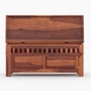 Madhavi Solid Wood Bench in Teak Finish