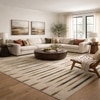 Shiga Wool Rectangle Carpets Durry  in Yellow Colour