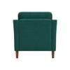 Menta Boucle Fabric Lounge Chair in Green Colour