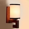 Devansh Solid Wood Electric Wall Light in White Colour with White Shade Count of 1 Light