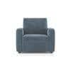 Apollo Compact Fabric Sofa (Colour : Ocean Weave, Seating Capacity : 1 Seater, Cushion Type : Soft, Back Type : Regular Back)