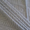 White & Grey Abstract 400 TC Cotton Flat Super King Size Bedsheet With 2 Pilllow Covers
