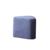 Triad Blue Boucle Pouf Ottoman