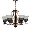 Eliante S-322-6Lp Mild Steel 6-Light Chandelier, Modern Ceiling Lighting Fixture