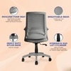 Kepler Brooks Polaris MB Office Desk Chair in Grey Colour
