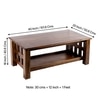 Blairs Sheesham Wood Coffee Table In Teak Finish