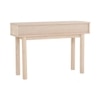 Scandinavian Ludlow Oak Console Table in Beige Colour
