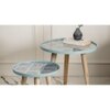 Phool Round Nesting Tables with Wooden Legs, Side Tables, Wooden Tables, Living Room Decor by A Tiny Mistake