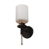 Eliante Wall Lights Mild Steel, Glass & Glass Material Brown,Gold & White Finish