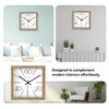 Wooden Wall Clock with 60-40-20 Index Design