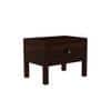 Rama Solid Wood Bedside Table in Walnut Finish