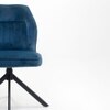 Slaman Fabric Dining Chair in Blue Colour