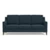 Abbey 3 Seater Fabric Sofa In Indigo Blue Colour