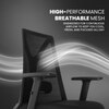 Kepler Brooks Crest MB Office Desk Chair in Black Colour