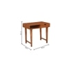 Aidos Solid Wood Study Table in Provincial Teak Finish
