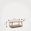 Atlantis Solid Wood Coffee Table in Mango Natural