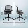 Elva Mid Back Mesh Office Chair in Black Color