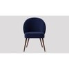 Toled Fabric Accent Chair in Navy Blue Colour