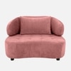 Henry Boucle 1 Seater Sofa in Pink  Color