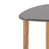Metalsmith Elegant Side Table – Solid Wood, Green Finish
