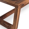 Botwin Rectangular Solid Wood Coffee Table In Teak Finish