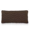 Rosa Dark Brown Melange Decorative Cushion Cover 12 x 20 Inches