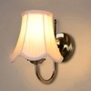 Devansh Steel Wall Mounted Lamp With Off-White Cotton Shade