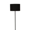 Fionn Black Cotton Floor Lamp with Solid Wood