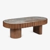 Doric Solid Wood Coffee Table in Brown Colour